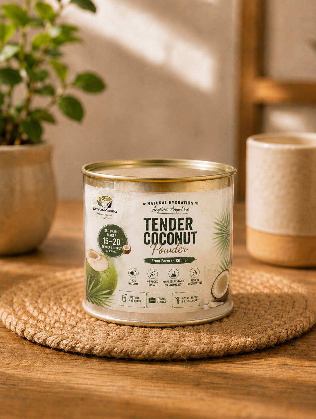 Seyon's Aura Sip -Tender Coconut Powder